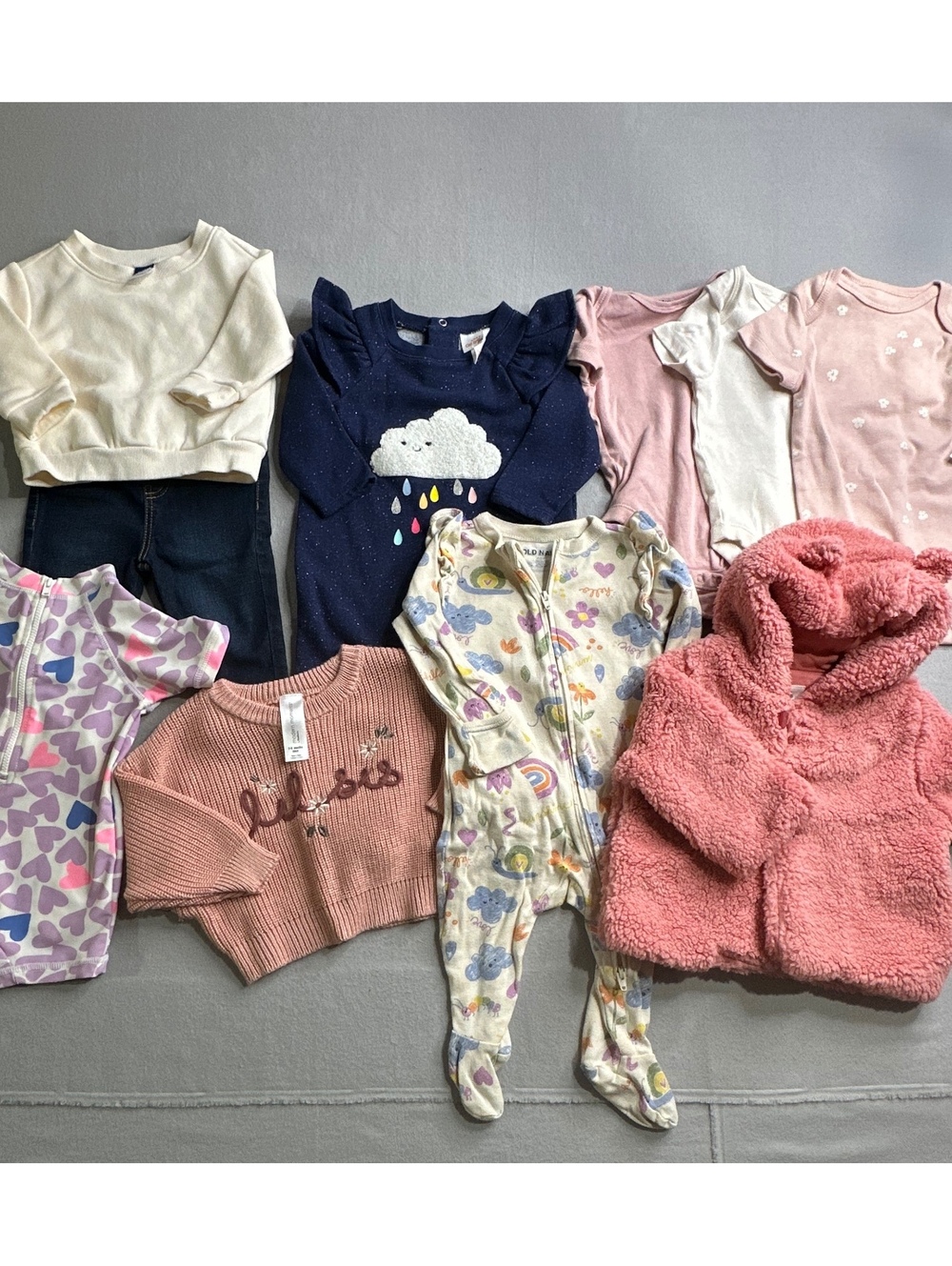 Baby Girl 3-6M 10 Pc Clothing Bundle Gap Old Navy Cat & Jack Joe Fresh